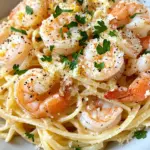 Homemade Creamy Lemon Shrimp Pasta photo