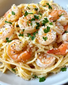 Homemade Creamy Lemon Shrimp Pasta photo