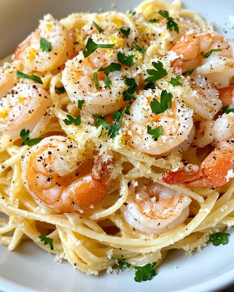 Homemade Creamy Lemon Shrimp Pasta photo