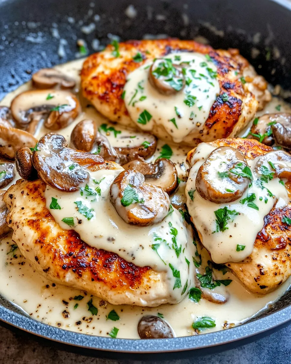 Delicious Creamy Mushroom Chicken dish photo
