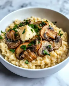 Homemade Creamy Mushroom Risotto recipe photo