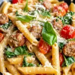 Homemade Creamy Tuscan Sausage Pasta recipe photo