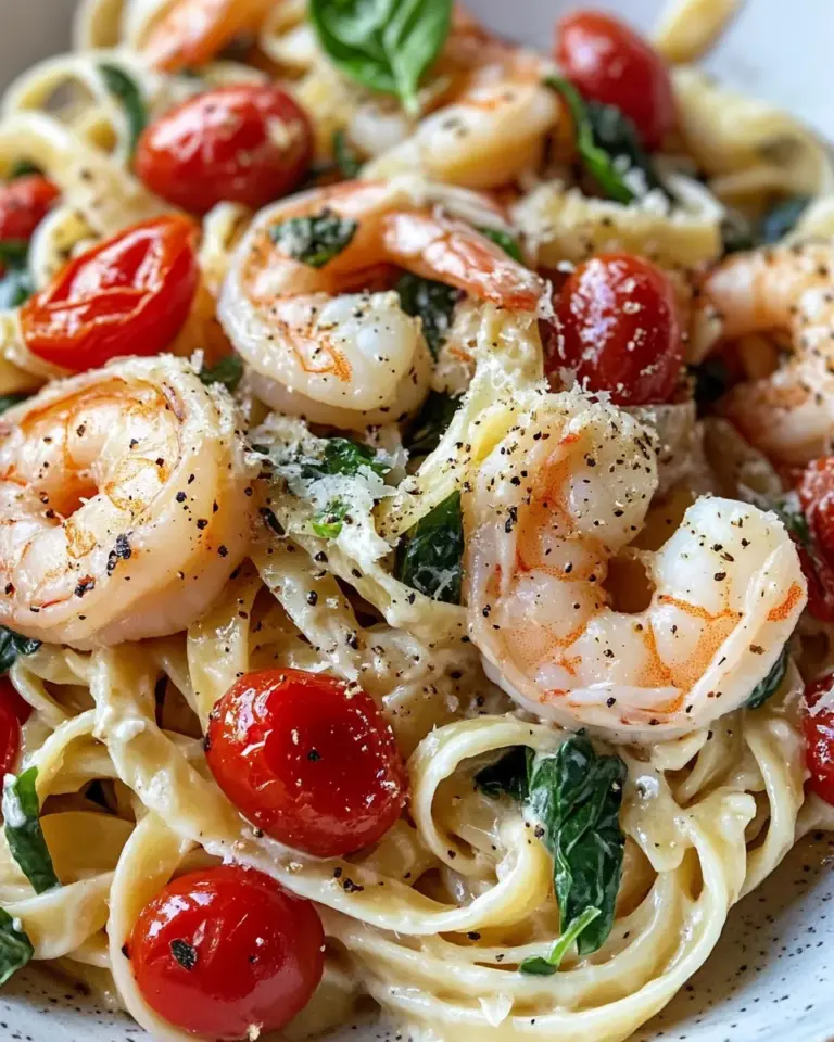 Homemade Creamy Tuscan Shrimp Pasta photo