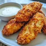 Homemade Crispy Chicken Tenders with Honey Sauce recipe photo