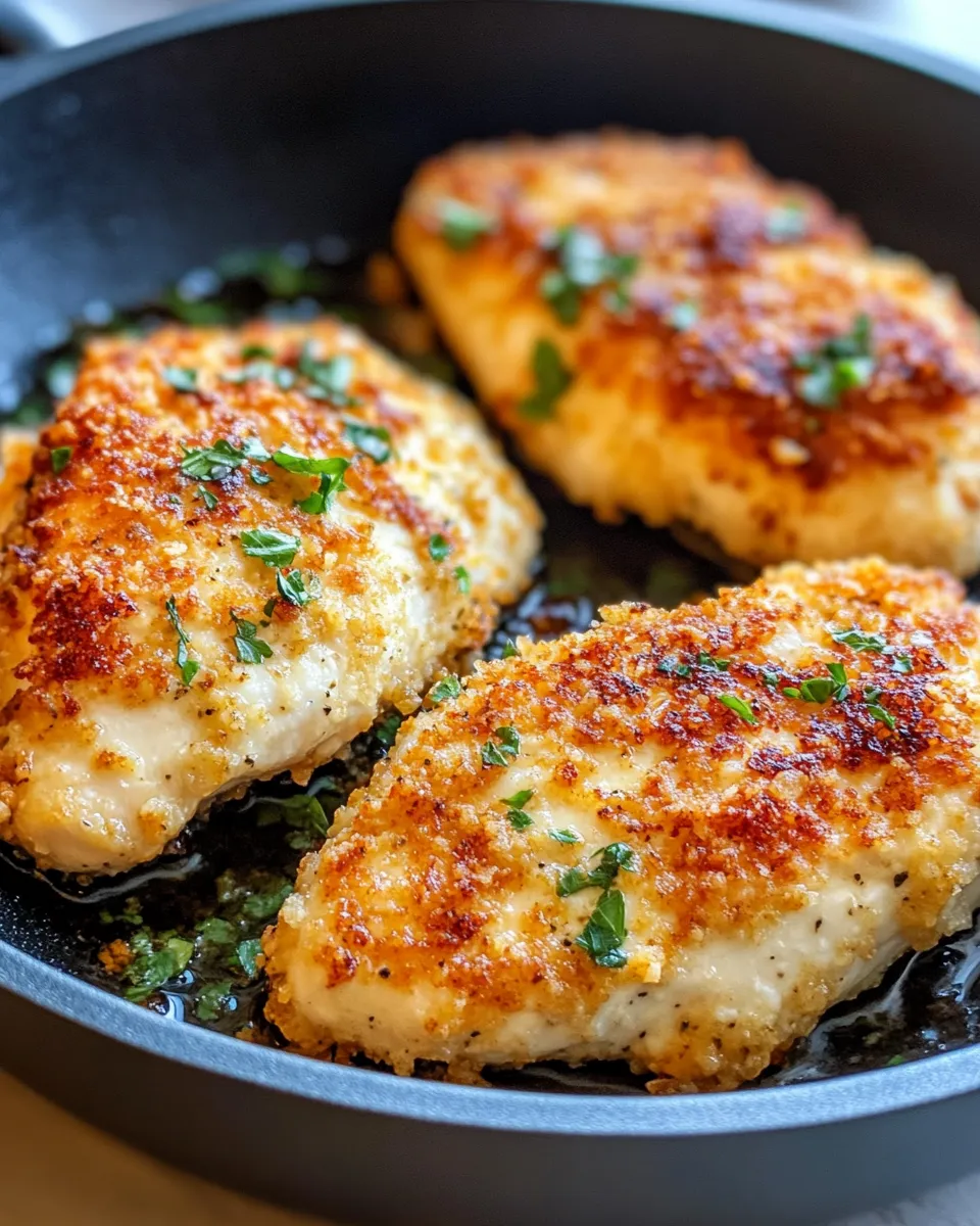 Homemade Crispy Parmesan Crusted Chicken Breasts photo