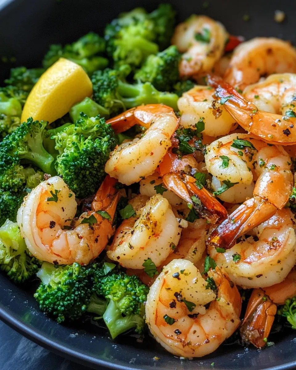 Delicious Garlic Butter Shrimp and Broccoli recipe photo