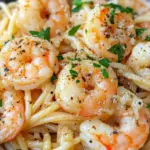 Homemade Garlic Parmesan Shrimp Pasta recipe photo