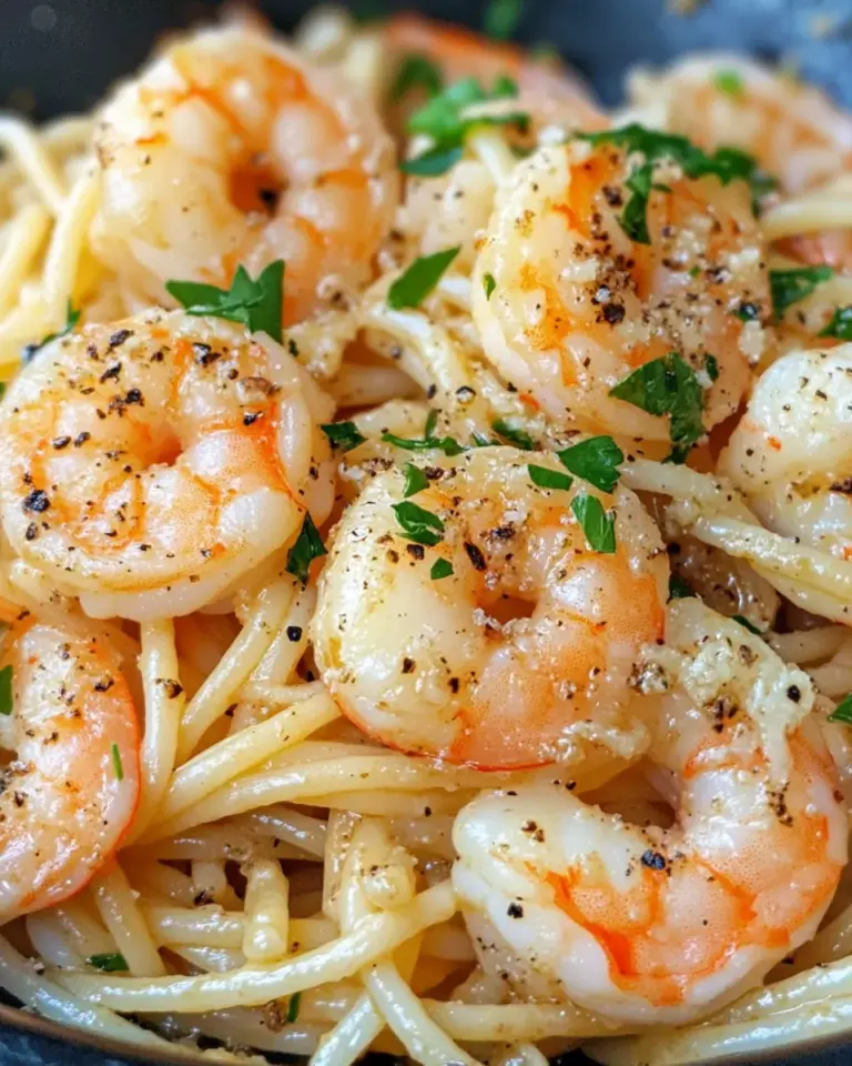 Homemade Garlic Parmesan Shrimp Pasta recipe photo