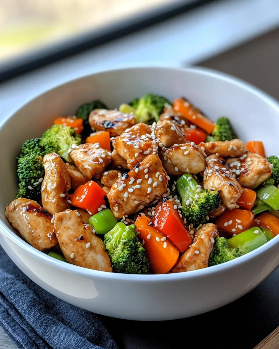 Homemade Honey Garlic Chicken Stir Fry photo