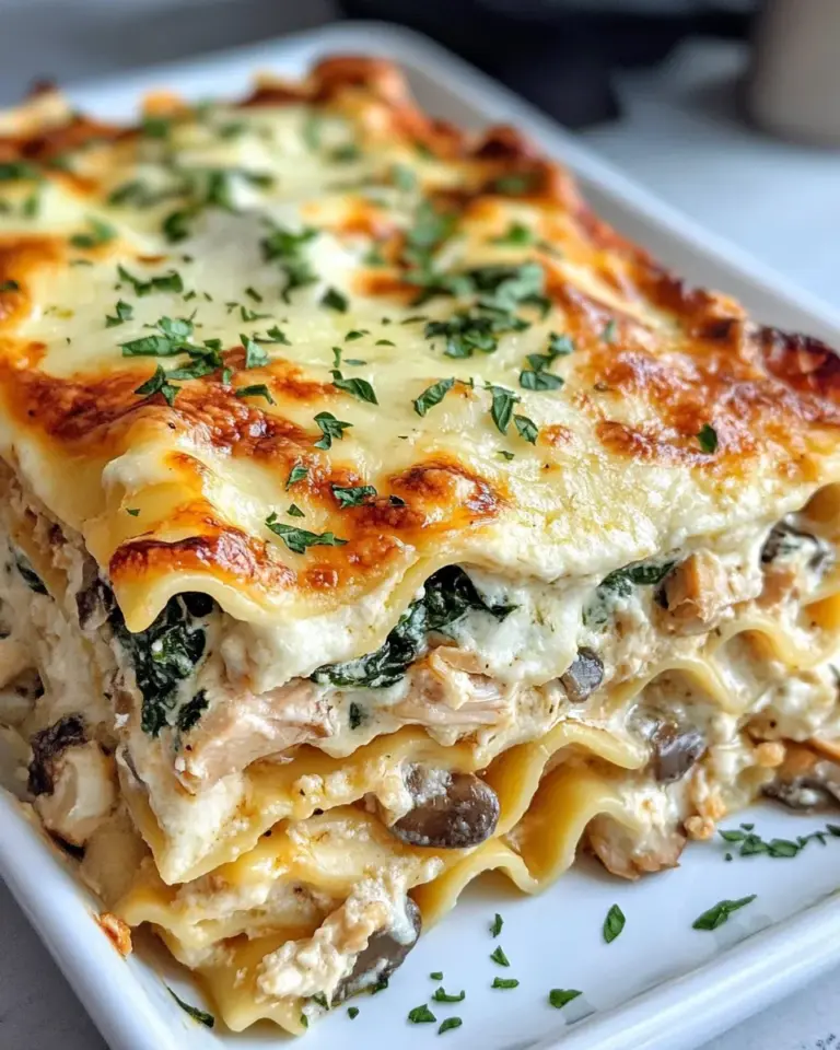Homemade Loaded Chicken Alfredo Lasagna recipe photo