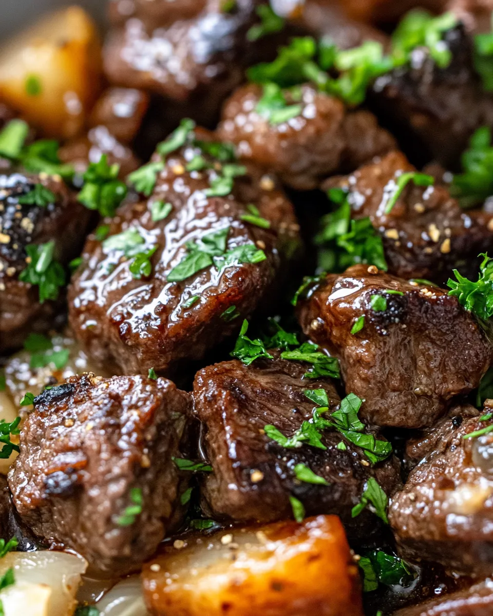 Classic Slow Cooker Beef Tips with Gravy image