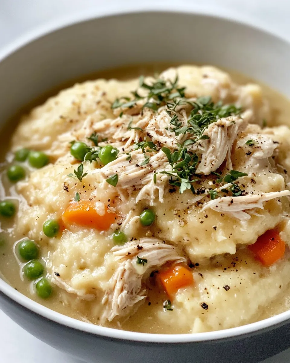 Classic Slow Cooker Chicken and Dumplings dish photo