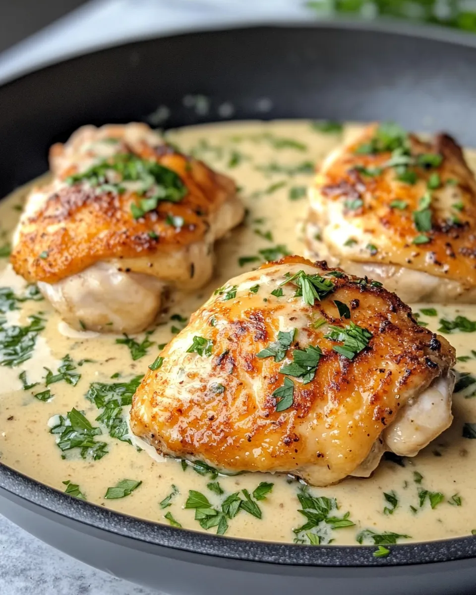 Classic Smothered Chicken with Gravy dish photo