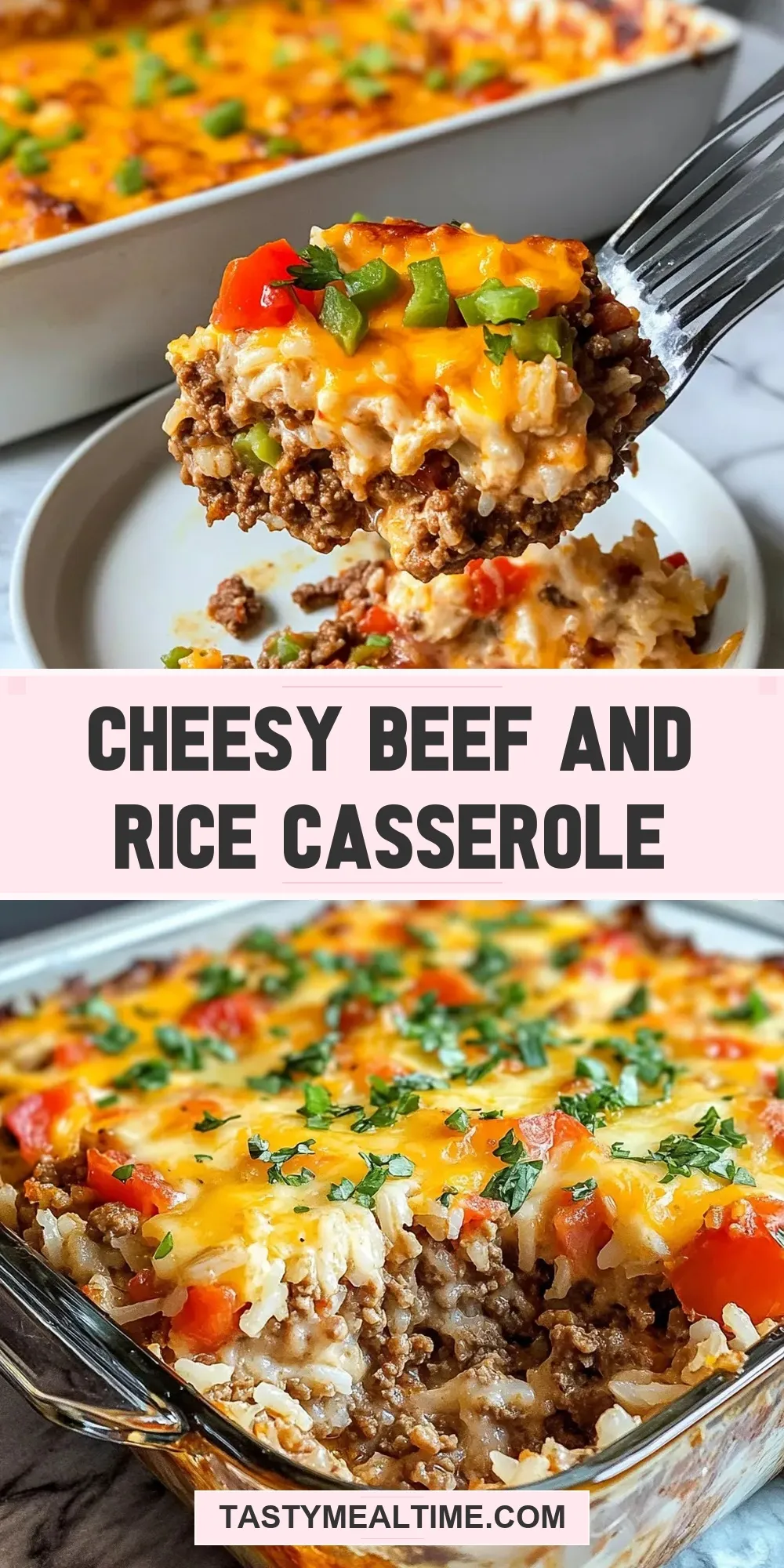 The Best Cheesy Beef And Rice Casserole Ever