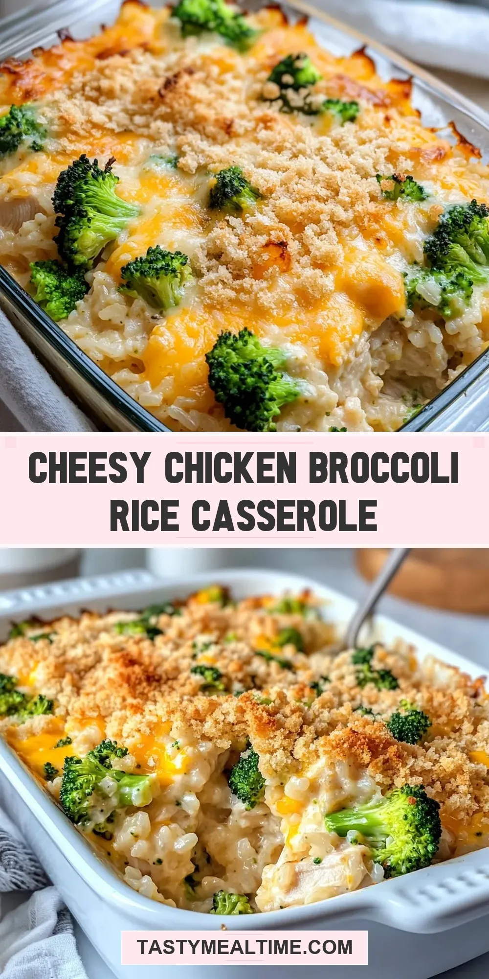 Cheesy Chicken Broccoli Rice Casserole Recipe