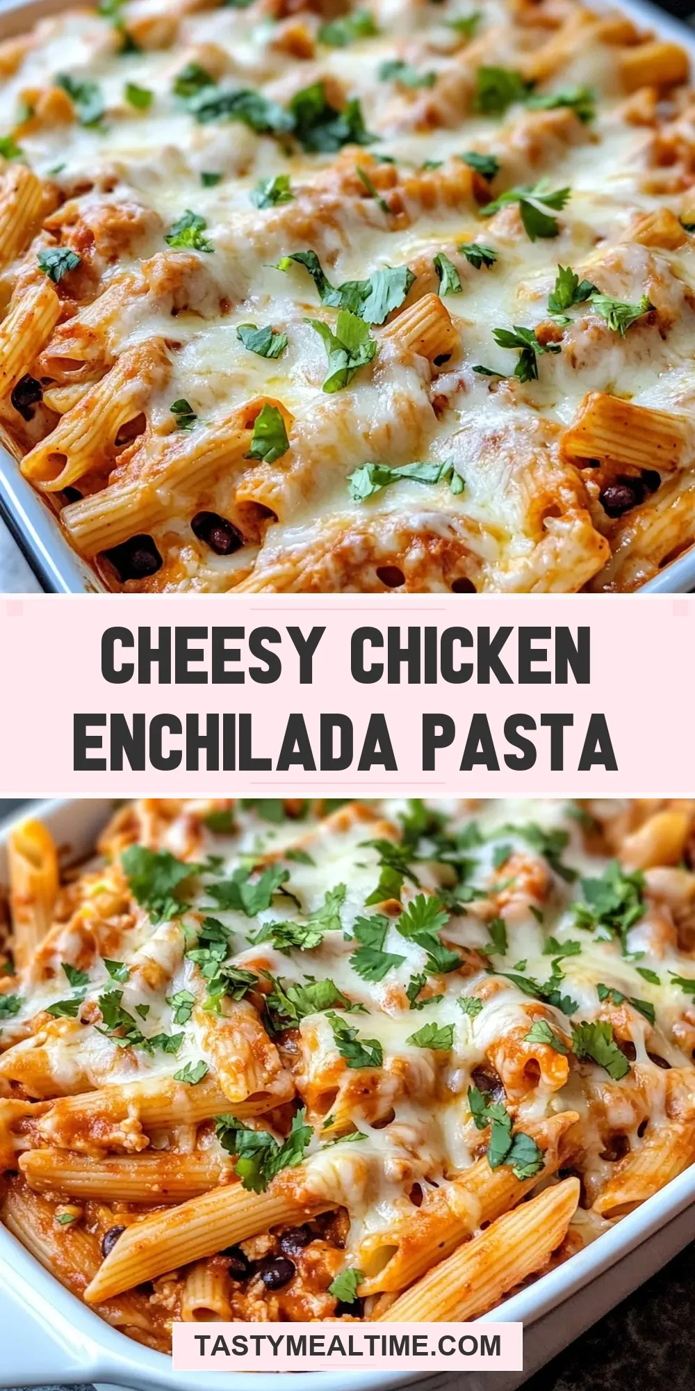 How To Make Homemade Cheesy Chicken Enchilada Pasta
