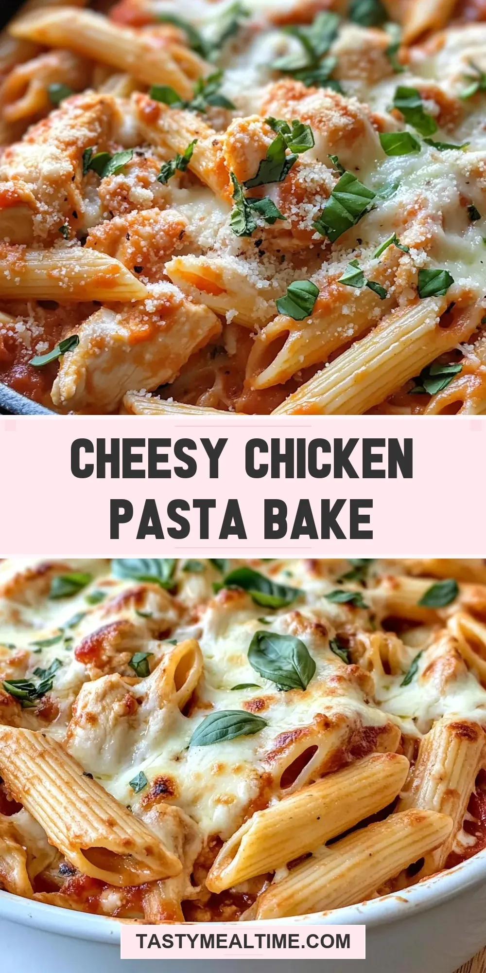 Cheesy Chicken Pasta Bake (Quick & Delicious)