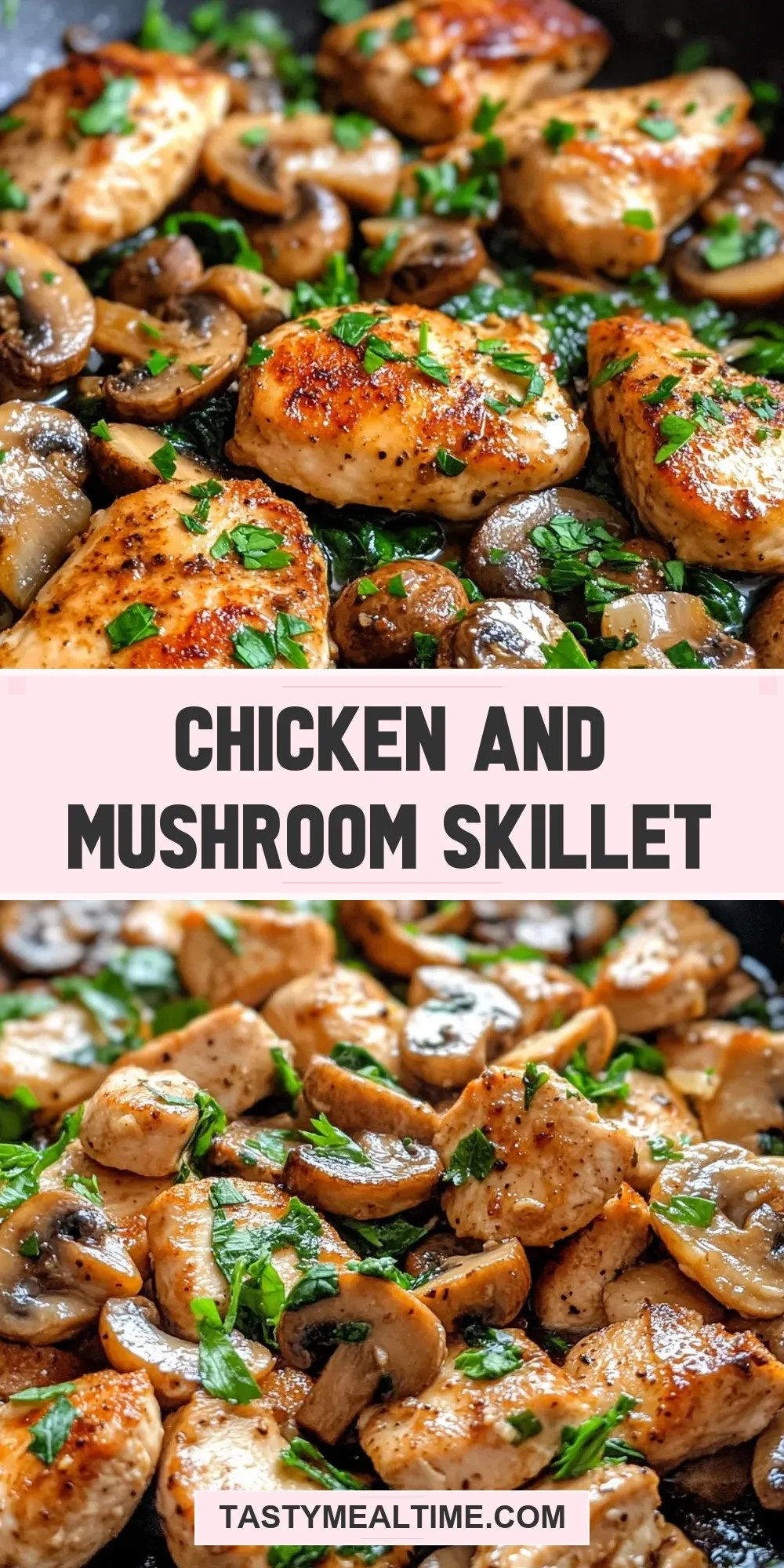 Simple Chicken And Mushroom Skillet