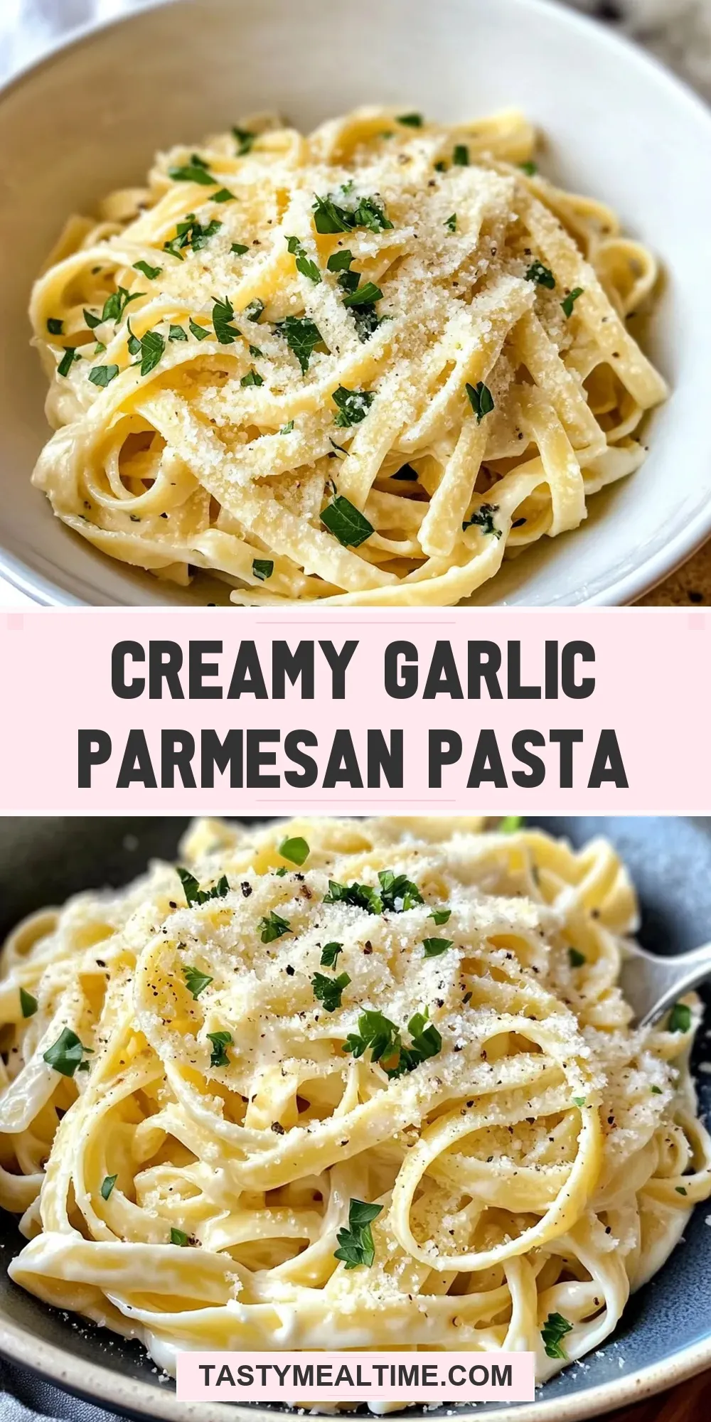 Creamy Garlic Parmesan Pasta (The Best & Delicious)
