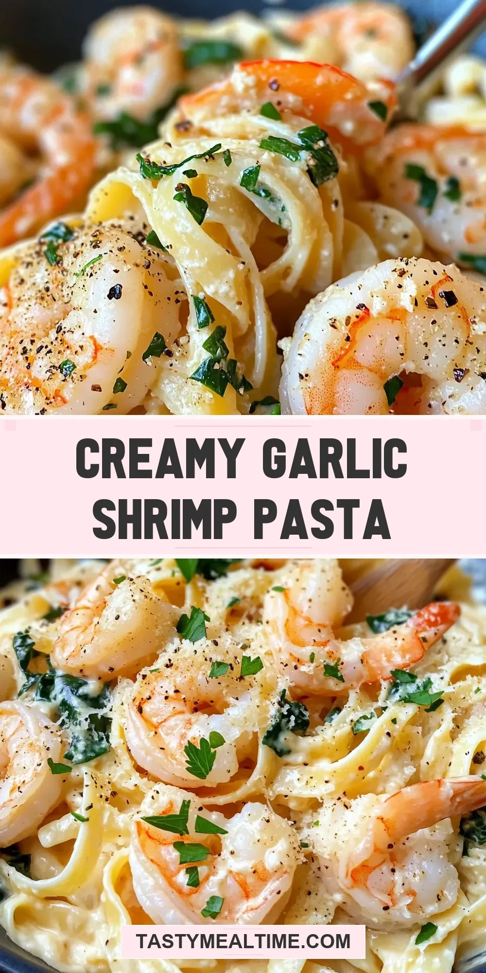 Creamy Garlic Shrimp Pasta Recipe
