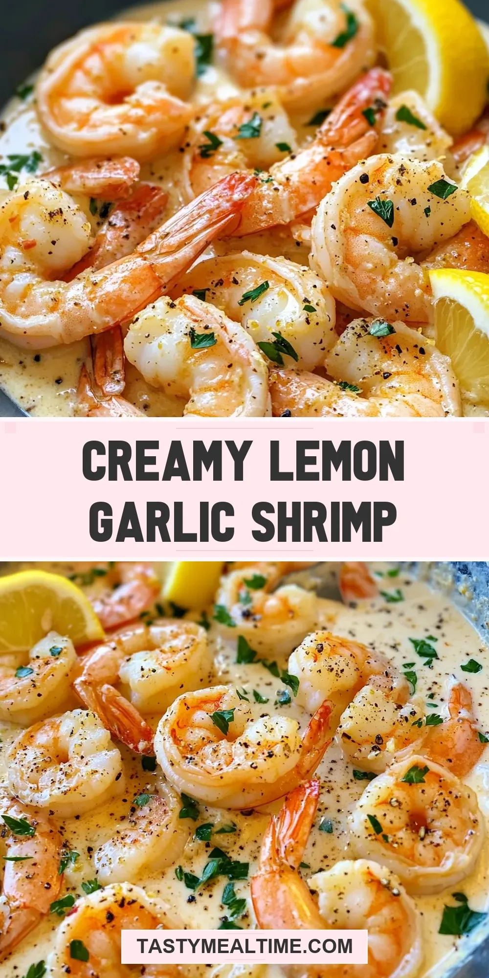 Quick Creamy Lemon Garlic Shrimp