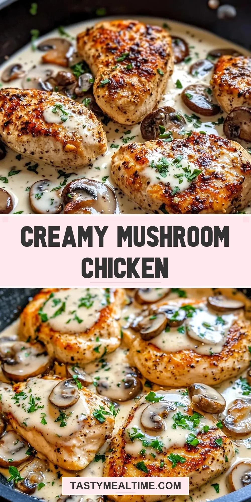 How To Make Simple Creamy Mushroom Chicken