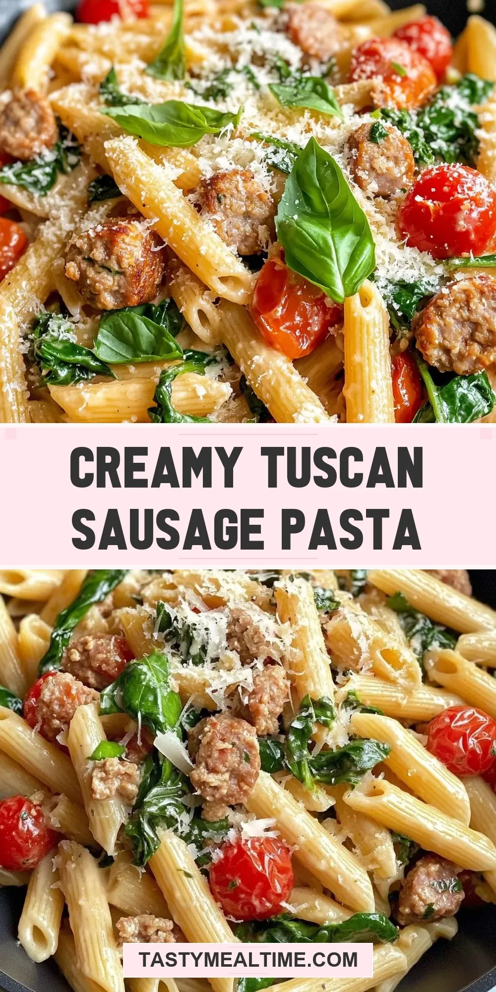 Creamy Tuscan Sausage Pasta Recipe