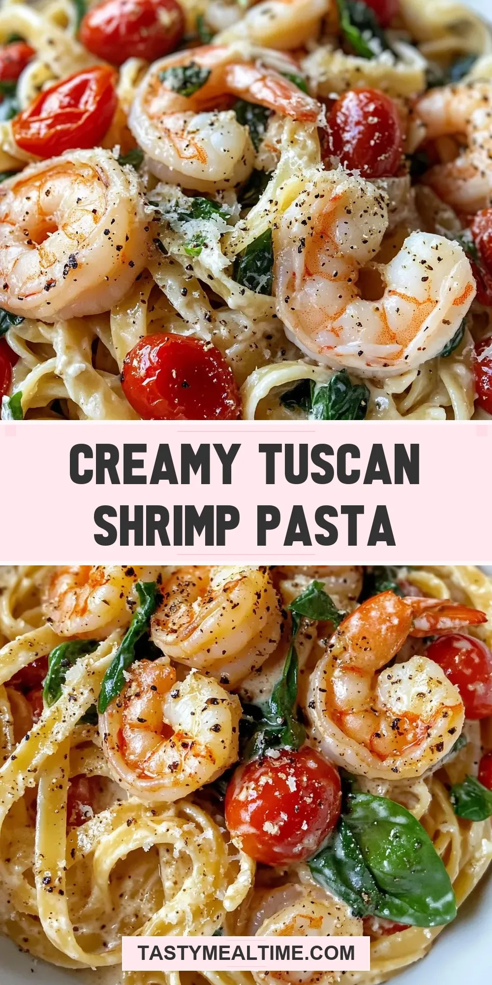 The Best Creamy Tuscan Shrimp Pasta Ever