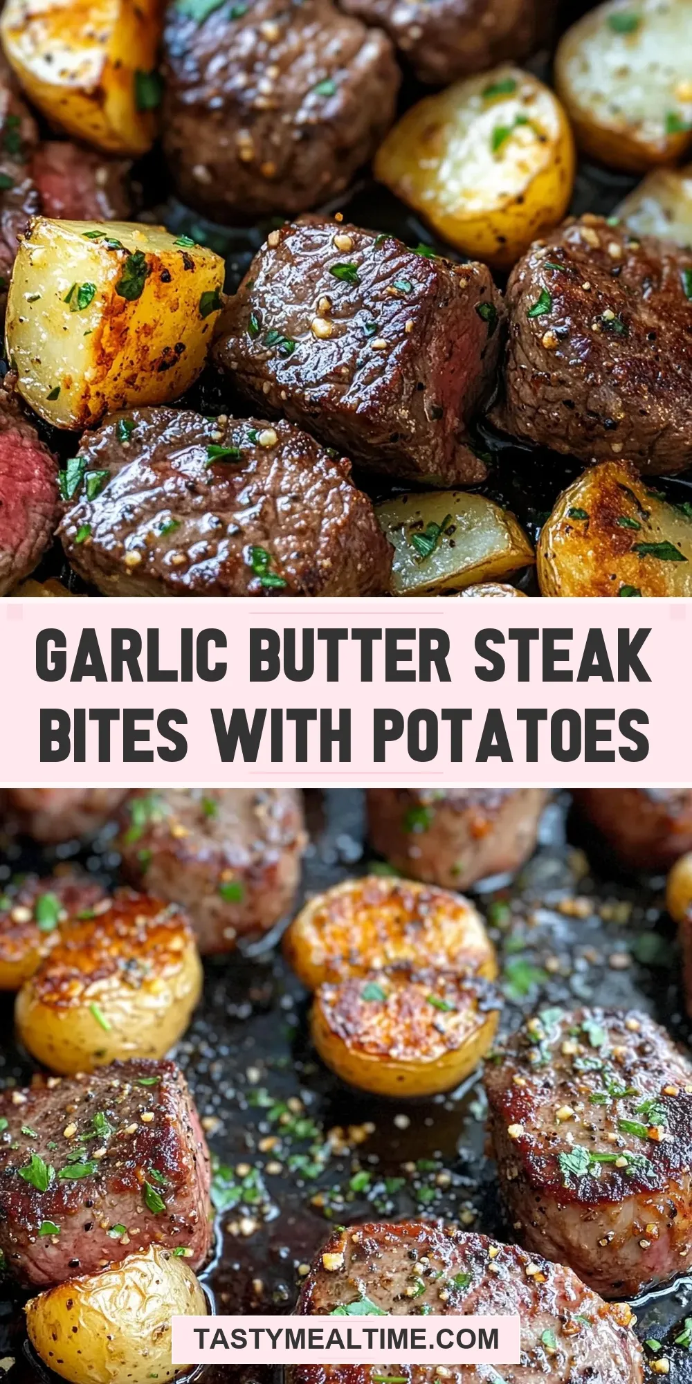 How To Make Flavorful Garlic Butter Steak Bites With Potatoes