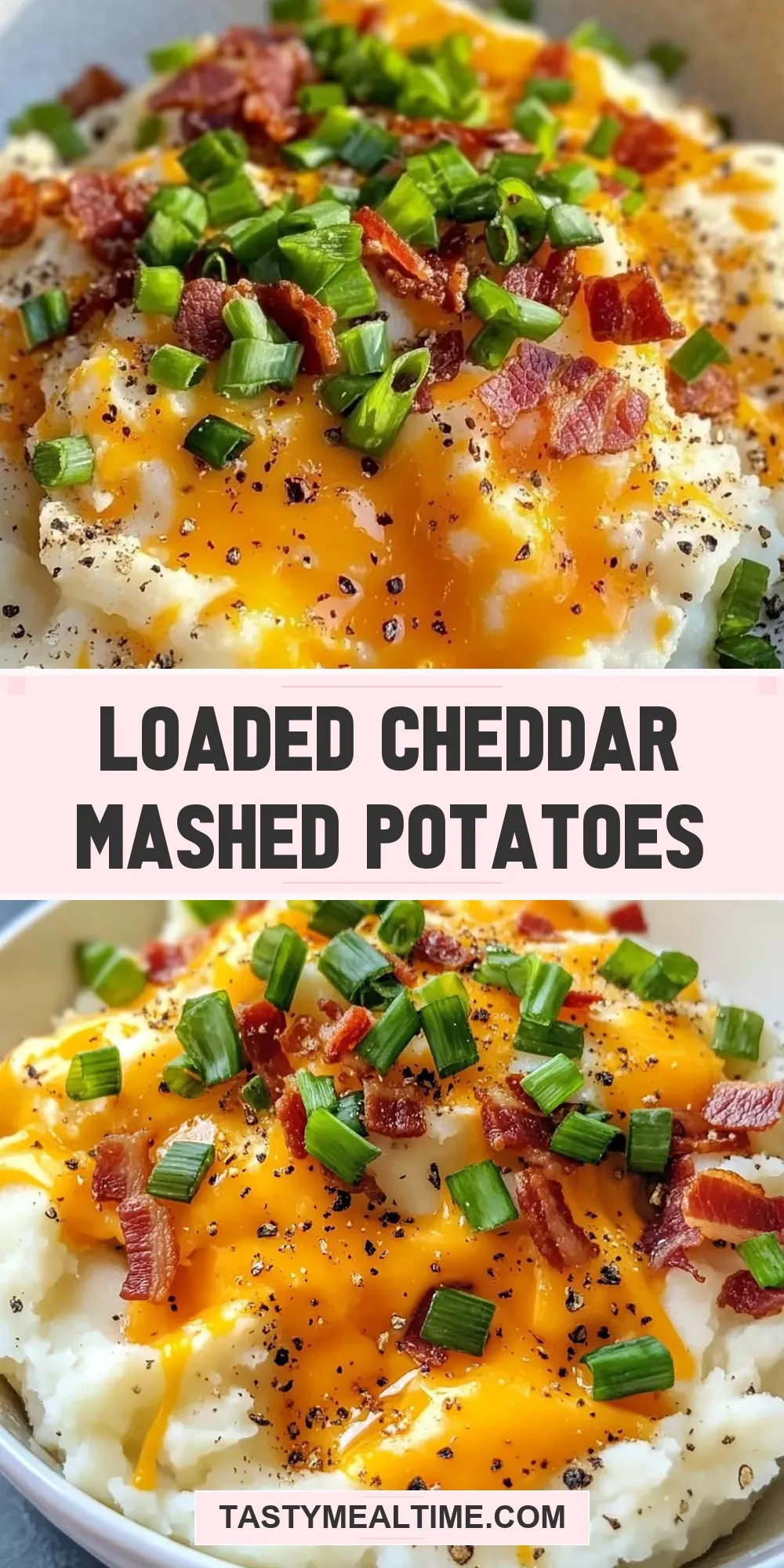 The Best Loaded Cheddar Mashed Potatoes