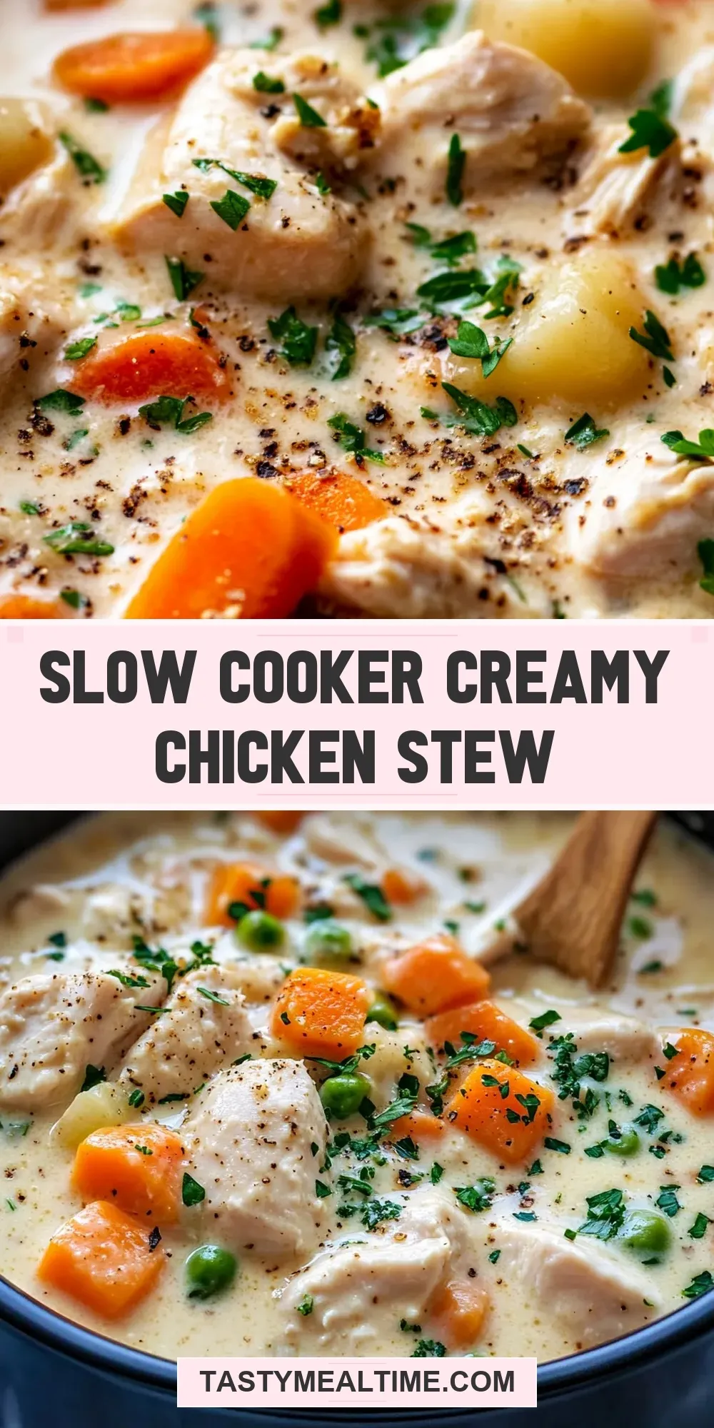 Slow Cooker Creamy Chicken Stew Recipe