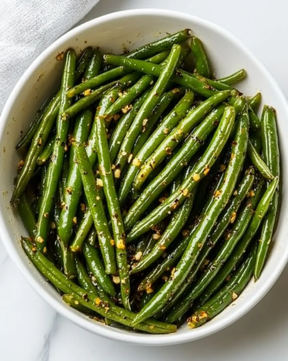 Healthy 15-Minute Garlic Green Beans dish photo