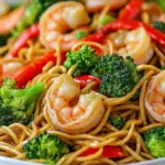 Easy 20-Minute Shrimp and Broccoli Lo Mein recipe photo