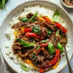 Quick 20 Minute Sesame Basil Beef Stir Fry. photo