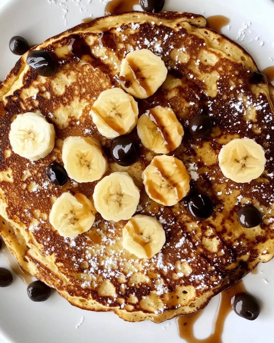 Quick 2 Ingredient Banana Pancakes image