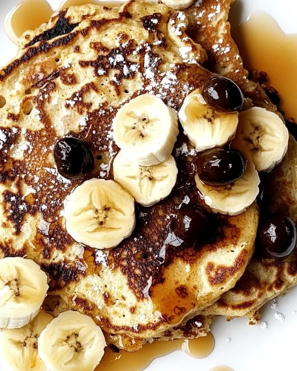 Delicious 2 Ingredient Banana Pancakes recipe shot