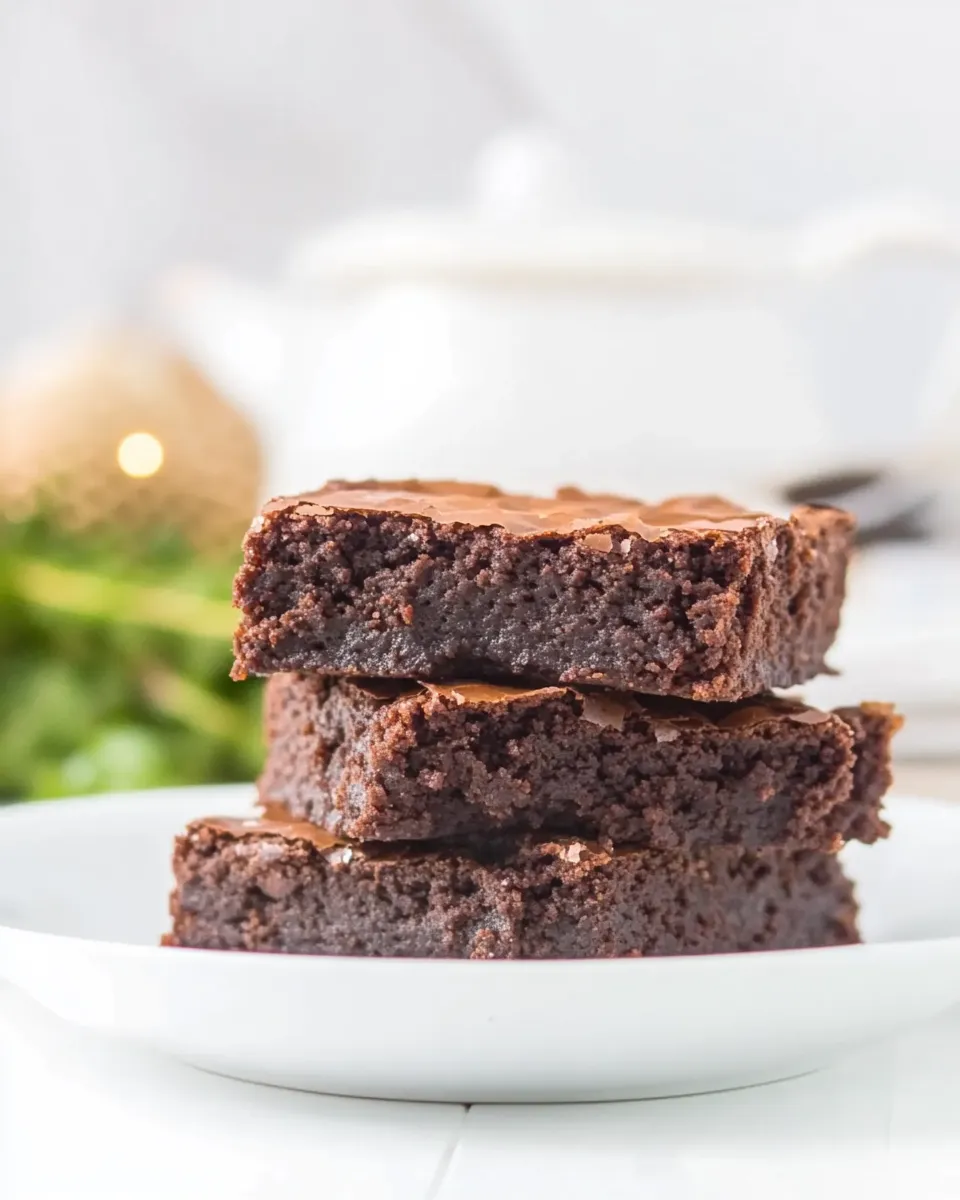 Classic 3-Ingredient Nutella Brownies shot