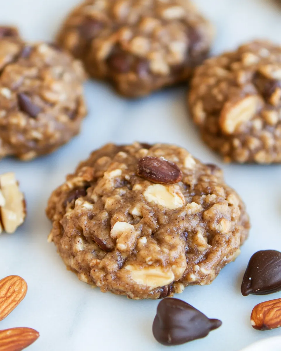 Easy 3-Ingredient Nutty Banana Cookies photo