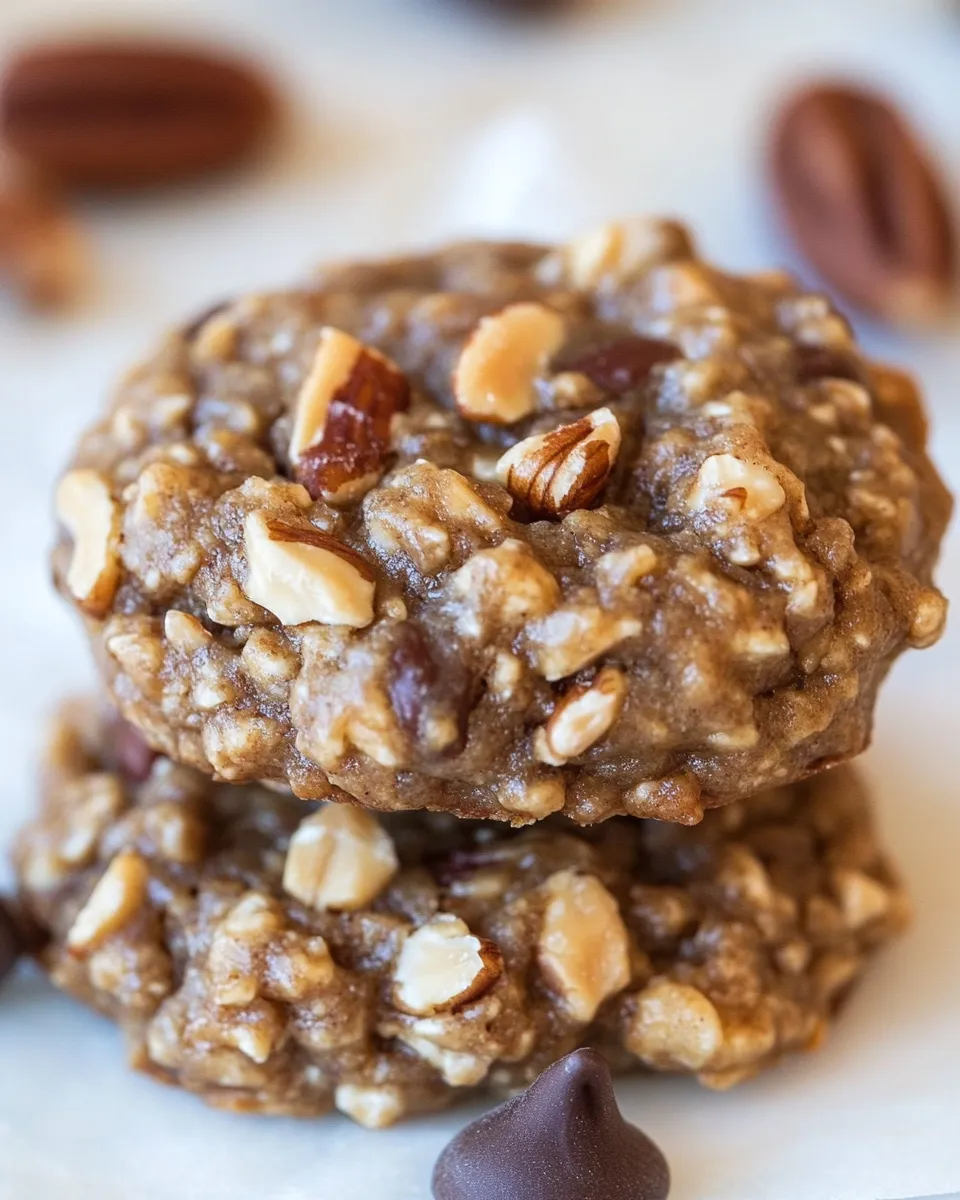 Delicious 3-Ingredient Nutty Banana Cookies image