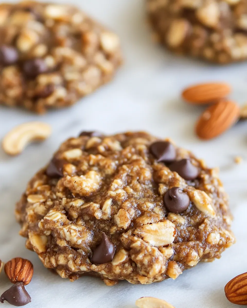 Quick 3-Ingredient Nutty Banana Cookies shot