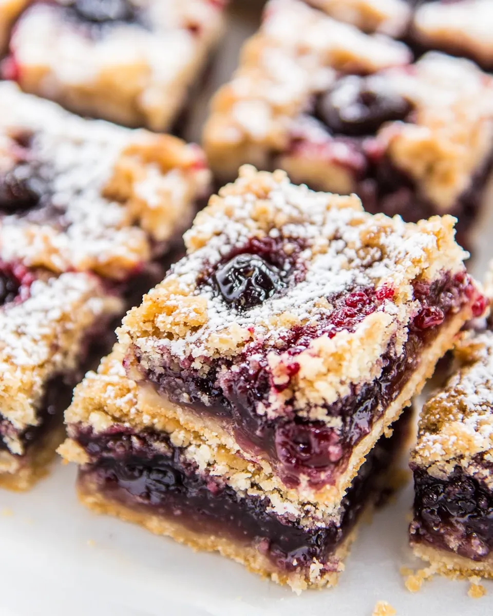 Delicious 5-Ingredient Low-Carb Cherry Pie Bars shot