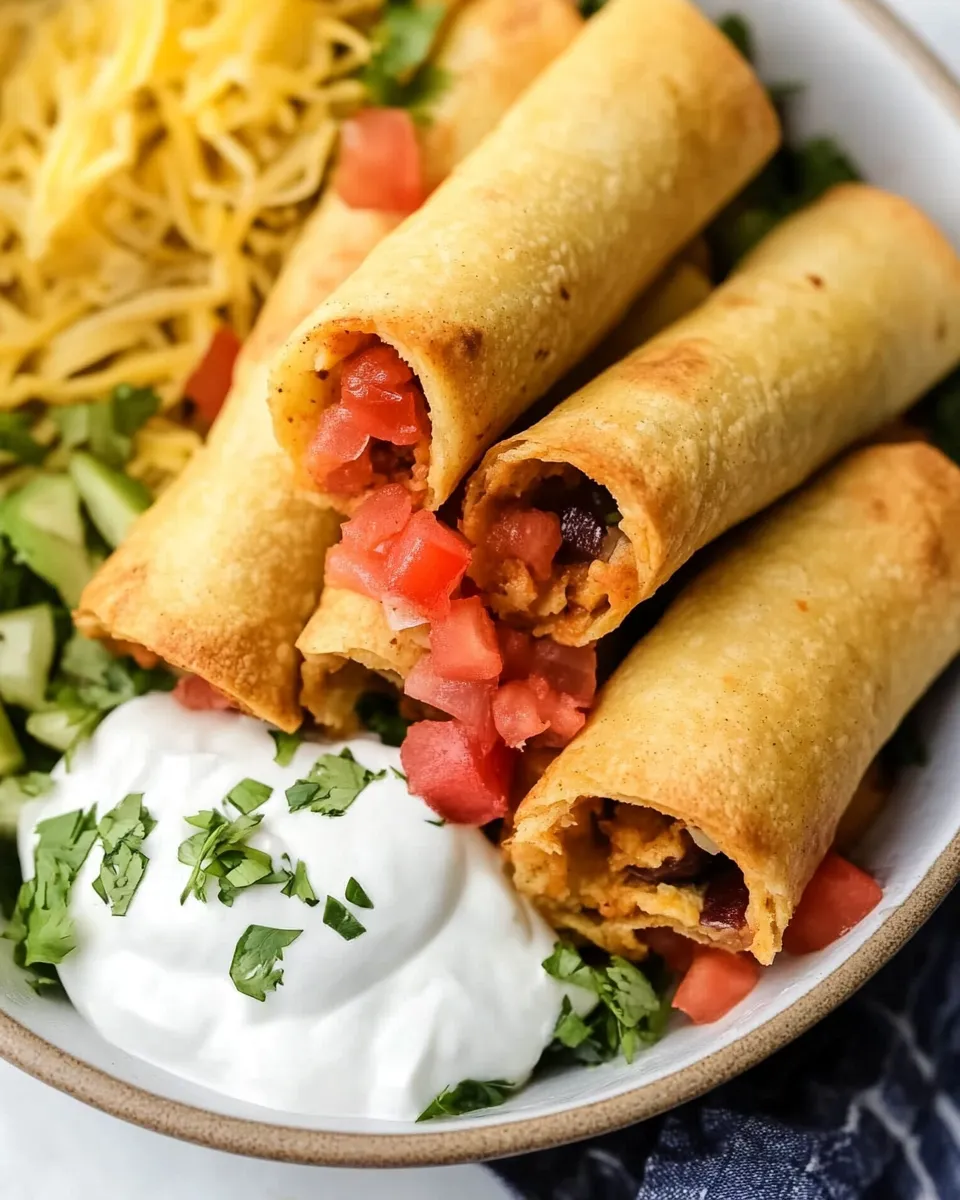 Quick Air Fryer Frozen Taquitos recipe photo