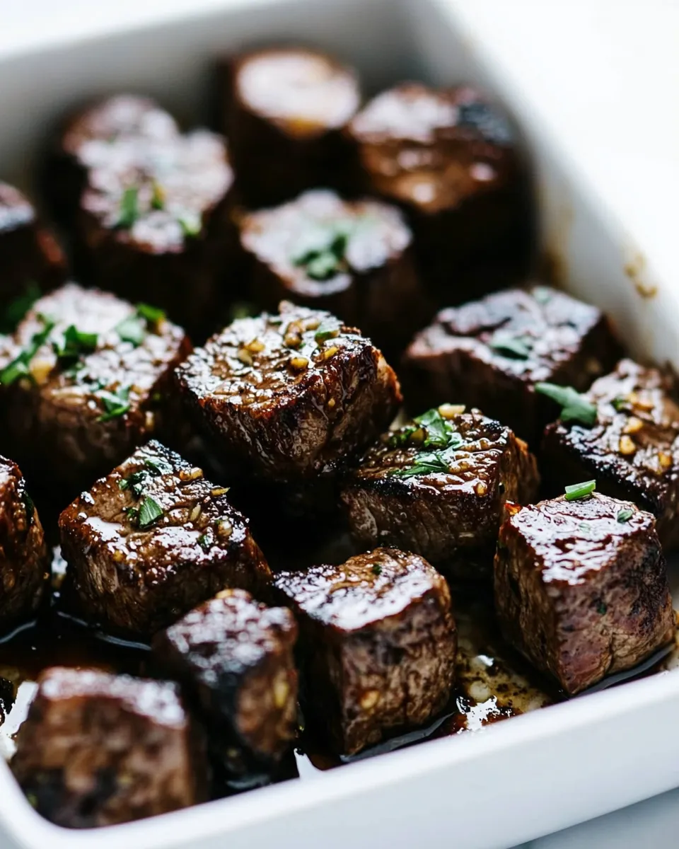 Delicious Air Fryer Garlic Steak Bites image