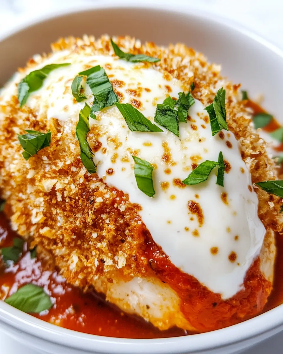 Classic Air Fryer Stuffed Chicken Parmesan image