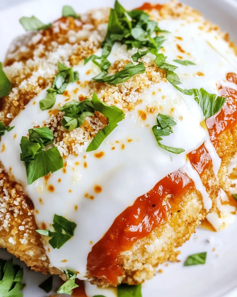 Easy Air Fryer Stuffed Chicken Parmesan recipe photo