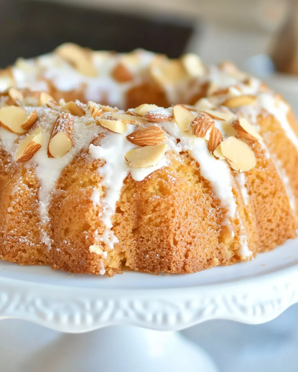 Delicious Almond Bundt Cake shot