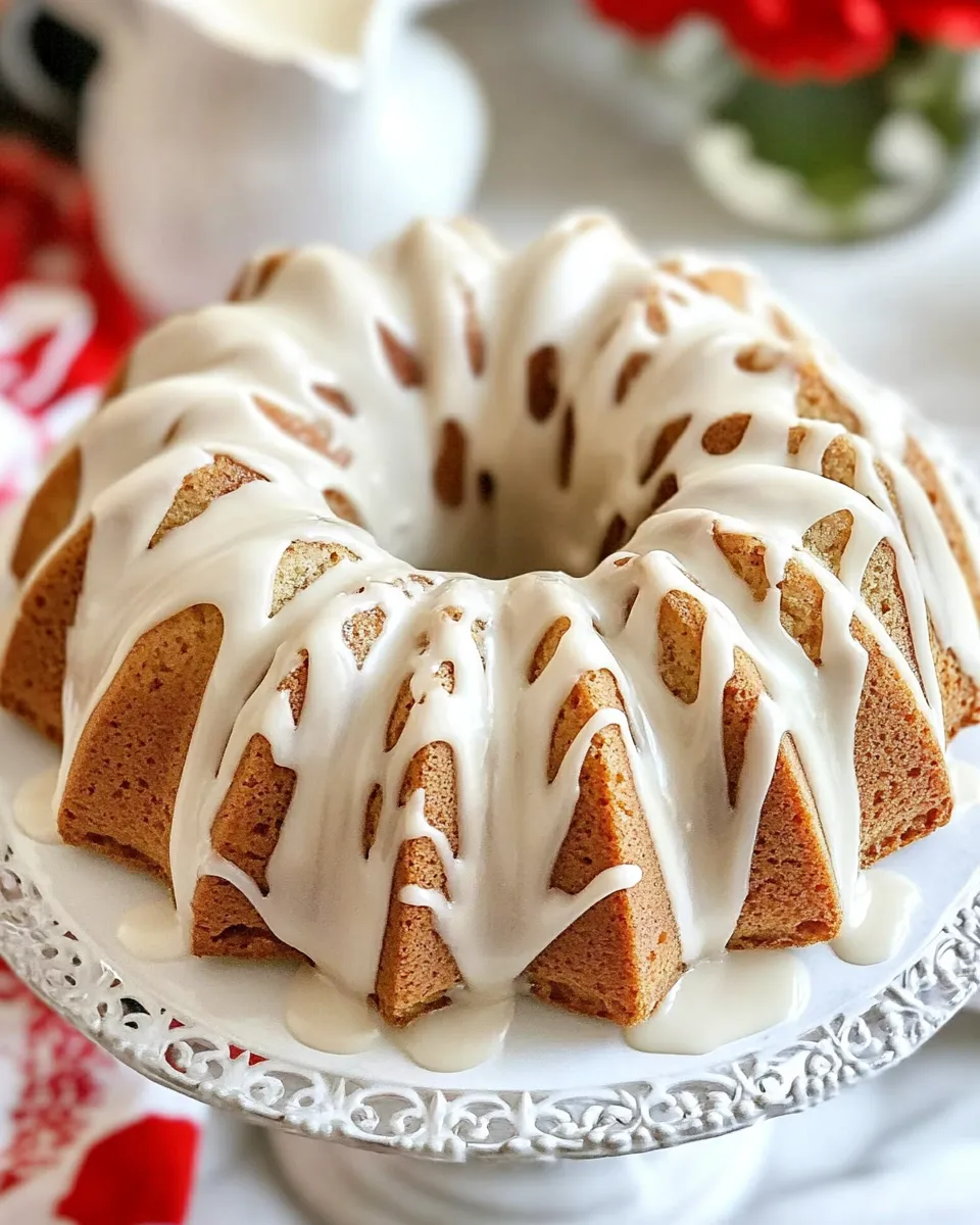 Classic Almond Bundt Cake with Amaretto Glaze recipe photo