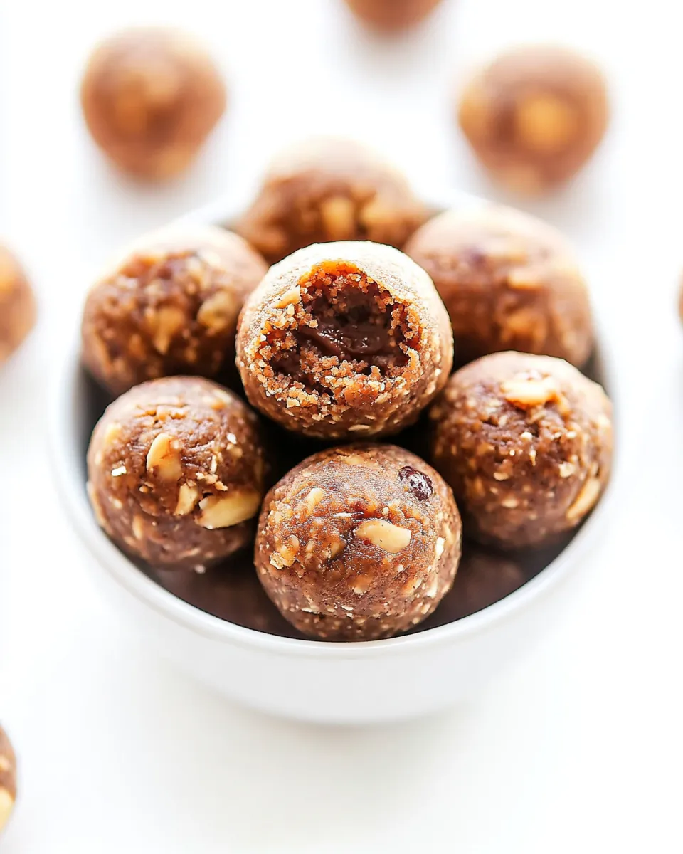 Easy Almond Butter Protein Balls recipe photo