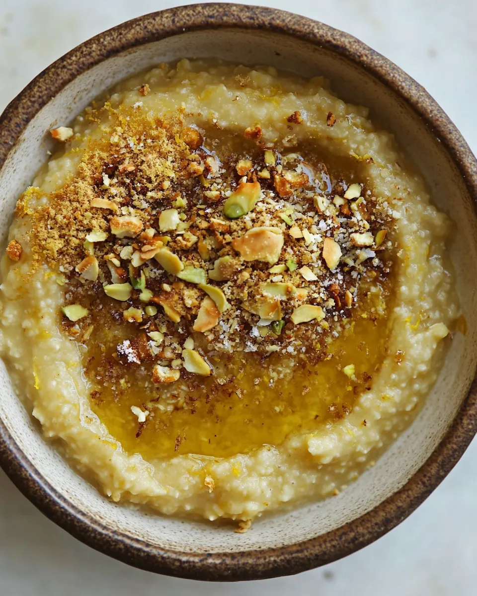 Delicious Amaranth Porridge with Maple-Meyer Lemon Curd image