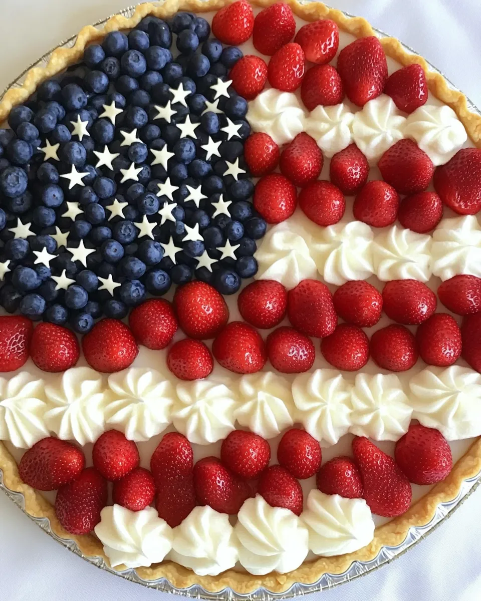 Delicious American Flag Fruit Tart shot